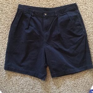 Men’s navy blue khaki shorts